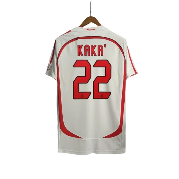 2006-07 AC Milan Ronaldo #99 Kakà #22 Maldini #3 Pirlo #21 UCL Final Retro Jersey Away Replica