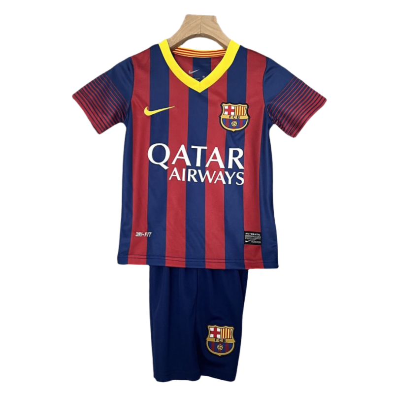 44bb8638 13-14 Barcelona Home Retro Kids Kit - Image 1