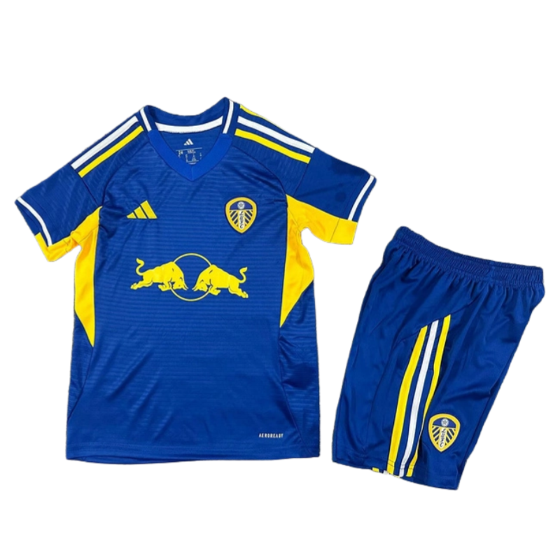 741c219d-005327e8cc-7 Leeds United Away Kids Football Shirt Kit 2025-26 Fan version - Image 1