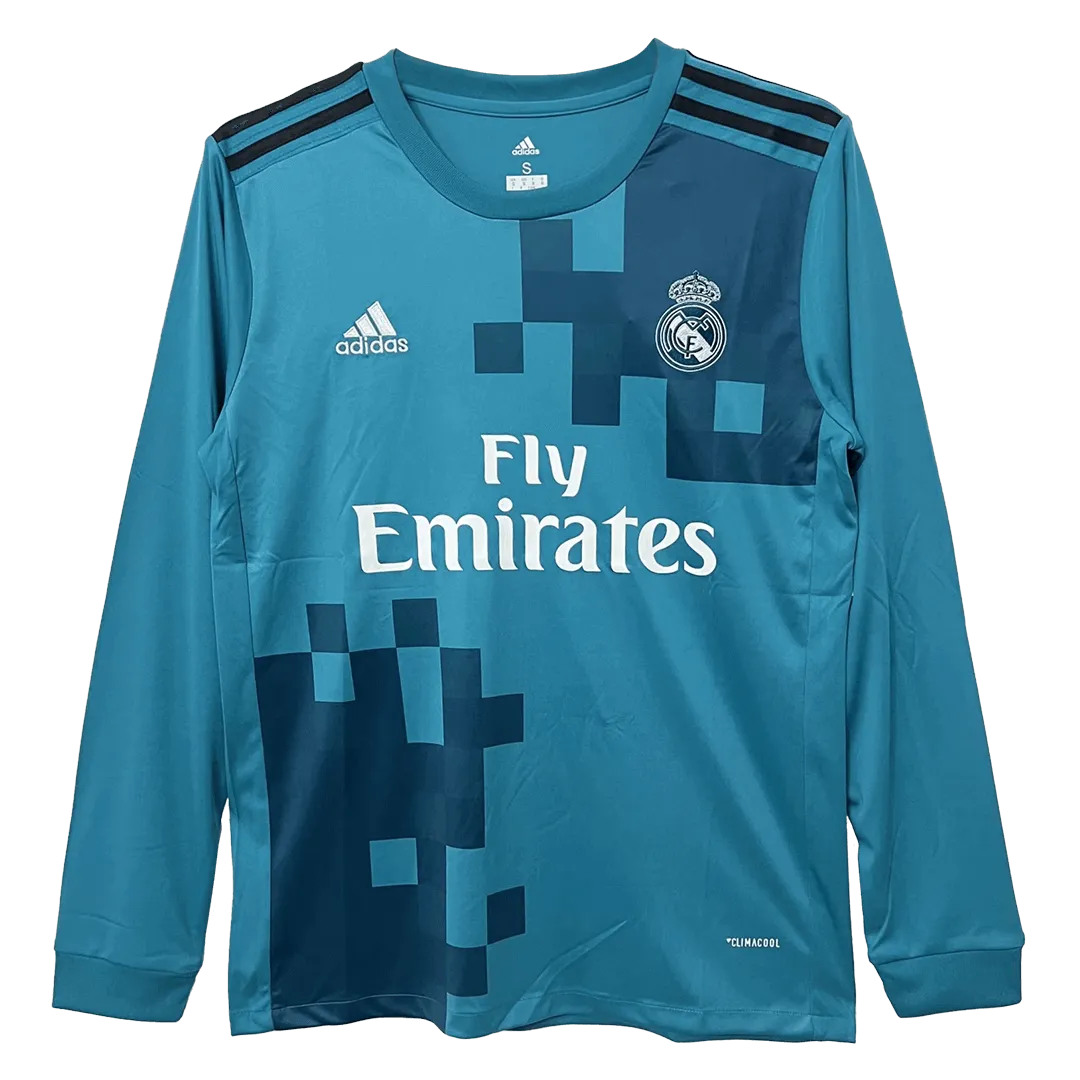 8094c0b1ec 2017/18 Real Madrid Retro Long Sleeve Jersey Third Away - Image 1