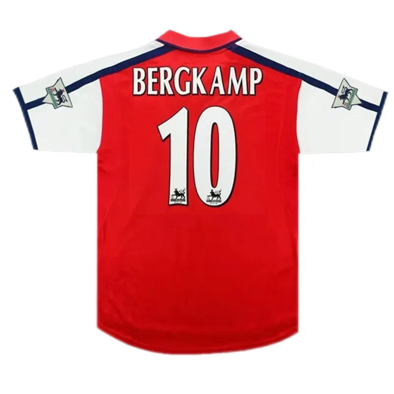 88542cc14e 00-01 Arsenal Bergkamp #10 Retro Jersey Home - Image 1