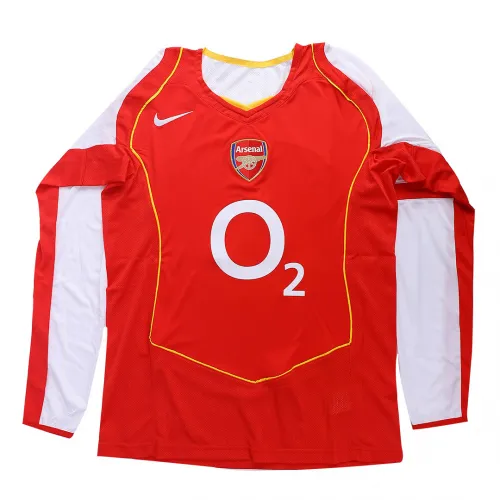 8ea7b9fd0f 04-05 Arsenal Retro Home Long Sleeve Jersey - Image 1