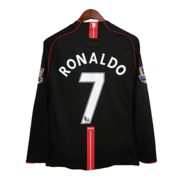07-08 Retro Long Sleeve Manchester United #7 Ronaldo Third  Away Soccer Jersey