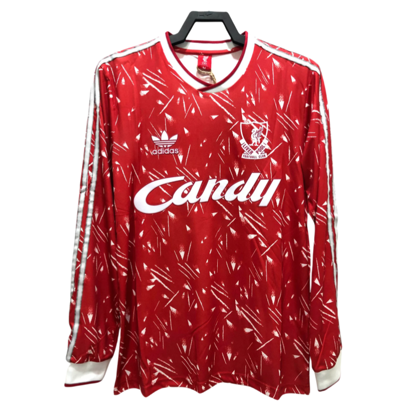 971c40604c Liverpool Retro Long Sleeve Home Football Shirt 1989/1991 - Image 1