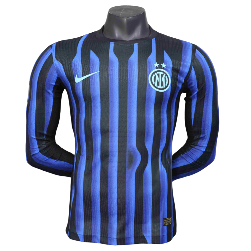 d8297a7a28 Inter Milan Home Shirt SOccer Jersey Long Sleeve Player Version 25-26 - Image 1