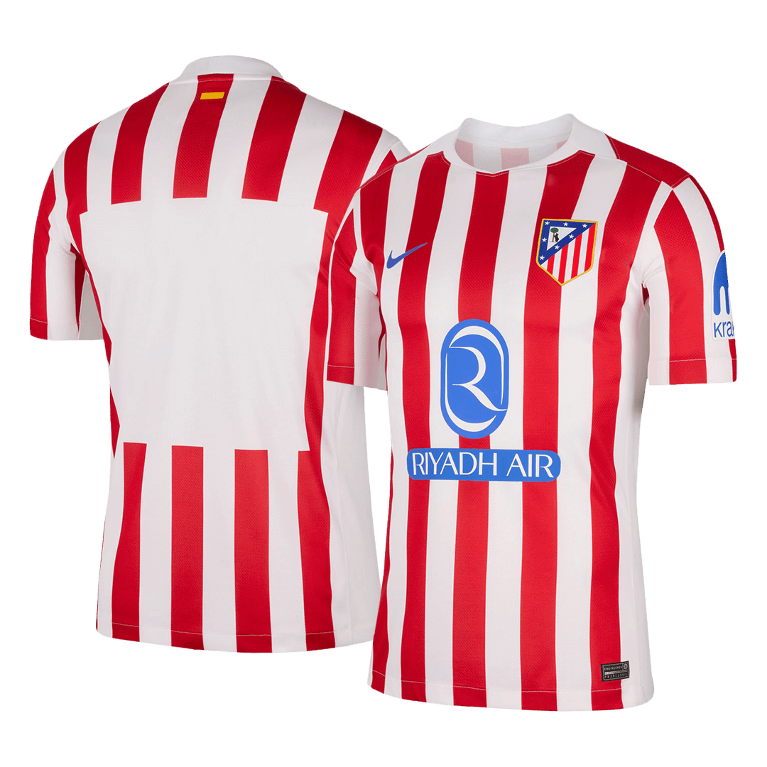 e139181076 Atletico Madrid Soccer Jersey Home Custom Shirt 2025-26 - Image 1