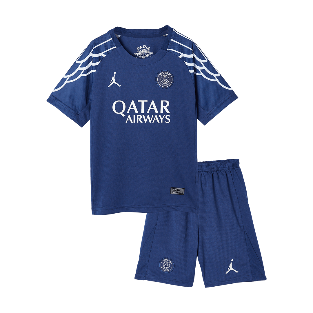 e47fb5cadb Kids PSG Custom Fourth Away Soccer Kits 2024-25 - Image 1