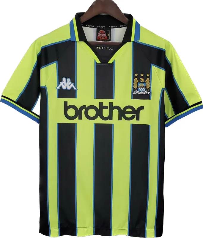 e96d8f7f86 1998/99 Manchester City Retro Away Jersey - Image 1