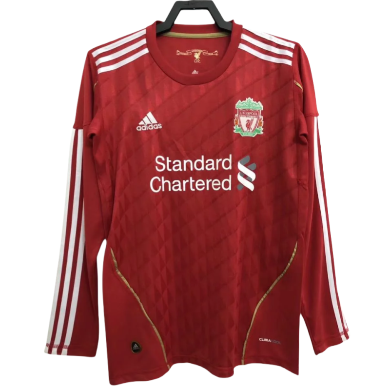 f9746912c1 Retro Liverpool FC Home Football Jersey Long Sleeve 2010/2011 - Image 1